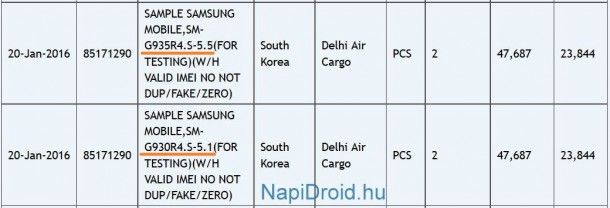 Размер экрана Samsung Galaxy S7 и Galaxy S7 Edge подтвержден