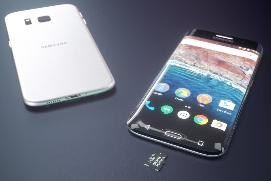 Концепт Galaxy S7 Edge с экраном, закругленным с трех сторон