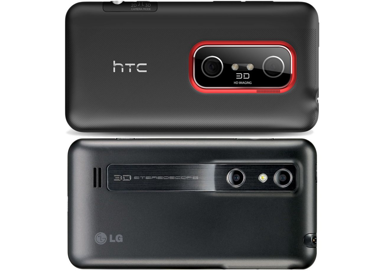 LG Optimus 3D и HTC Evo 3D