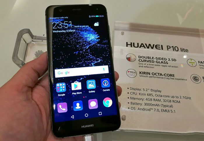 Странное фото Huawei P10 Lite. Почему-то указан процессор HiSilicon Kirin 685