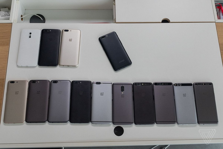 Прототипы OnePlus 5 на одном фото