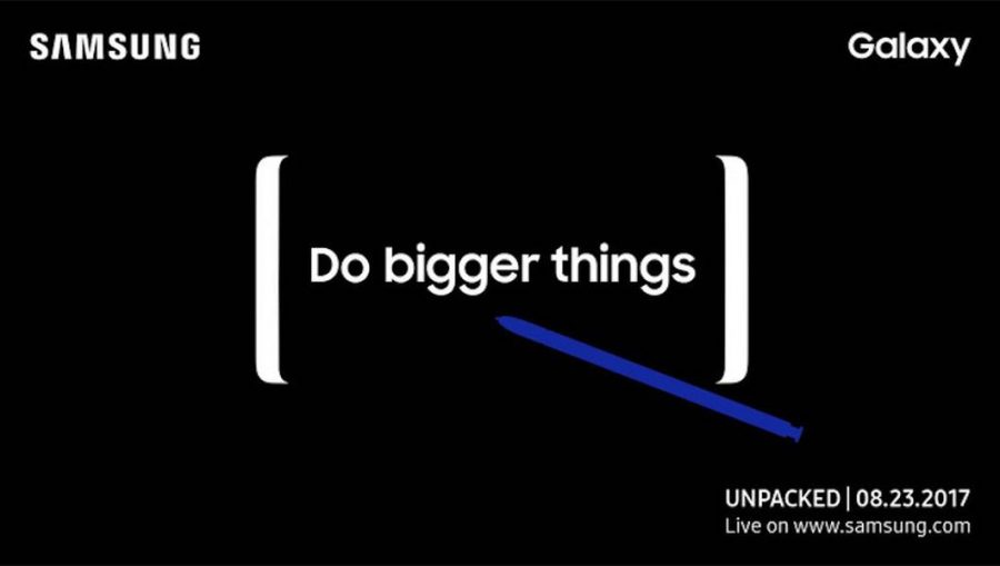 Дата выхода Samsung Galaxy Note 8 на официальном тизере презентации смартфона