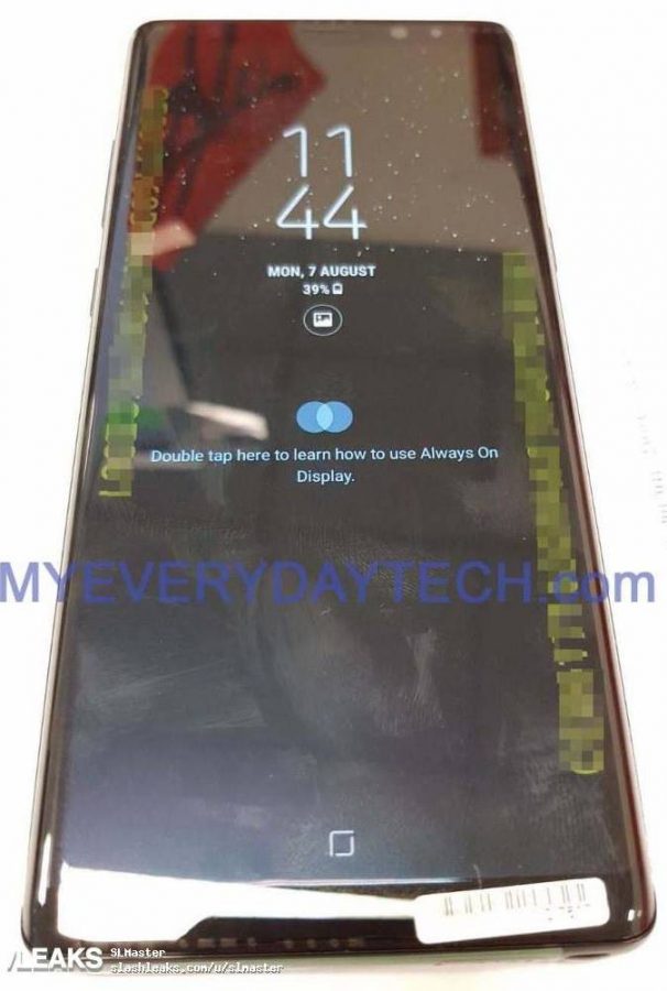 Еще одно фото Samsung Galaxy Note 8 крупным планом