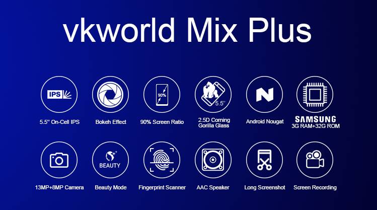 Ключевые фишки Vkworld Mix Plus одним слайдом