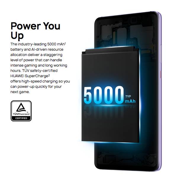 Аккумулятор Huawei Mate 20 X имеет емкость 5000 мАч